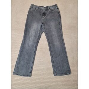 Coldwater Creek Jeans Womens 12 Petite  Denim Gray Bootcut